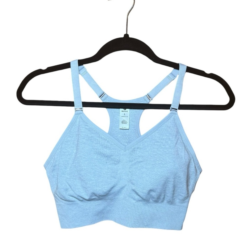 90 DEGREE BY REFLEX Gray Sports Bra L NWT